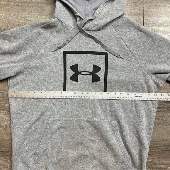 Under Armour Pullover Hoodie Sweatshirt Gray Adult Large - Picture 4 of 5